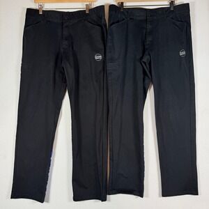 Pepsi Mens Pants 38x34 Navy Blue Utility Cargo Trousers Work Uniform Two Pairs